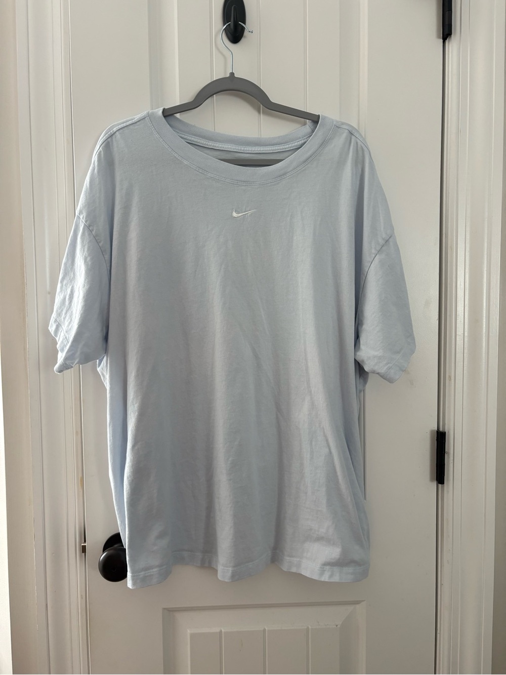 Nike Light Blue Short-Sleeve Essential Crew Neck Tee